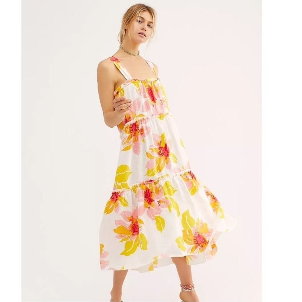 Free People Moonshine Midi Dress Size Medium